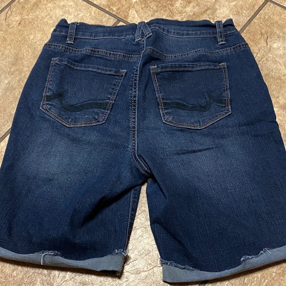 Angel Midnight Blue Denim Size 6 Everflex Bermuda Shorts Spring Summer